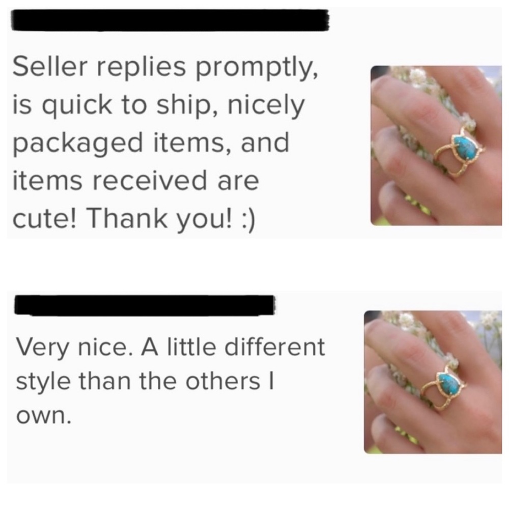 🍒3/$30 New Vintage Turquoise Ring - Picture 4 of 6